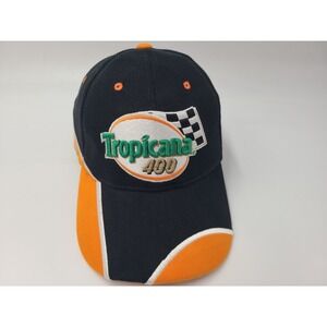 Vintage Tropicana 400 Chicagoland Speedway Chase Adjustable Hat Cap NASCAR Black